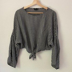TopShop Gingham Top